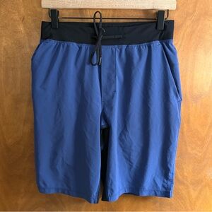 Lululemon Men's T.H.E. Shorts 9" Inseam Lined Gatsby Blue Active Gym Hiking